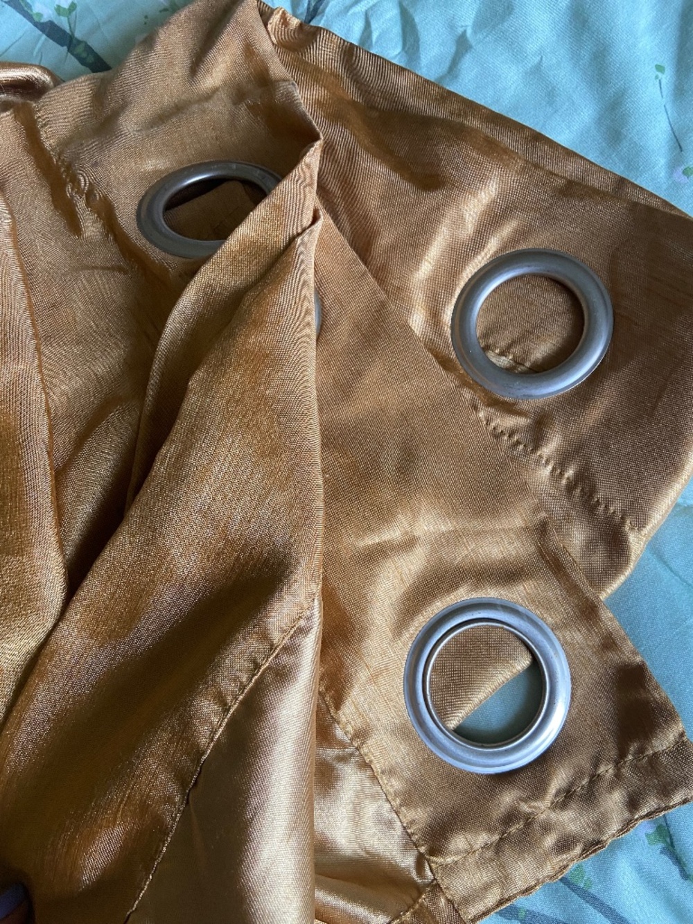 Gold curtains